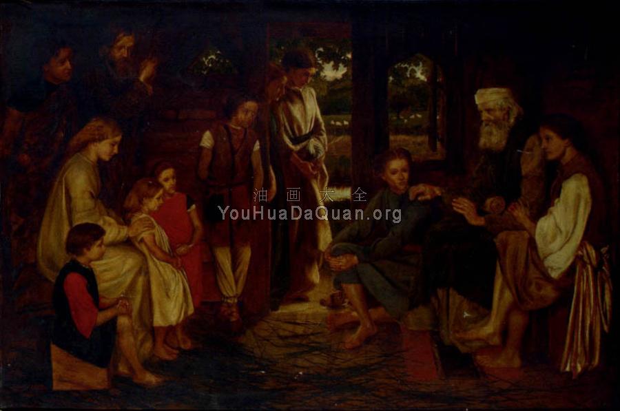 St John The Efvangelist Teaching The New Commandment - 瓦伦丁·卡梅伦·普林塞普